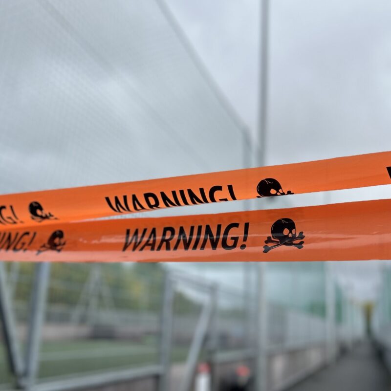 halloween warning sign